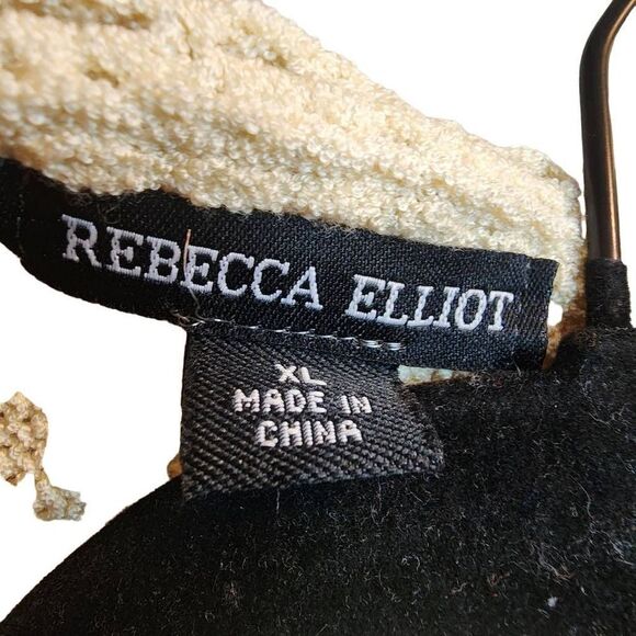 Rebecca Elliot NWOT Crochet Lace Cream Sleeveless Boho Cardigan Perfect Fall Lay - Picture 2 of 12